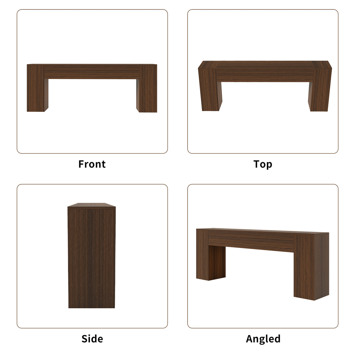 86-Inch Console Table Behind Couch Mid Century, Walnut Brown Wooden Sofa Table Narrow Long, Extra Long Console Table for Entryway, Hallway, Living Room