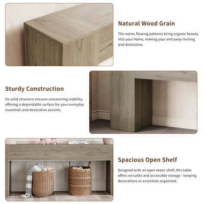 Farmhouse Sofa Table Narrow Long, Wood Console Table for Living Room, Entry Way,Extra Long Entryway Table Modern, 86-Inch Behind Couch Table, Grey ﻿