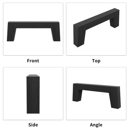 Extra Long 78-Inch Black Console Table for Entryway, Modern Narrow Sofa Table Behind Couch, Sturdy Wood Accent Entrance Table for Living Room Hallway