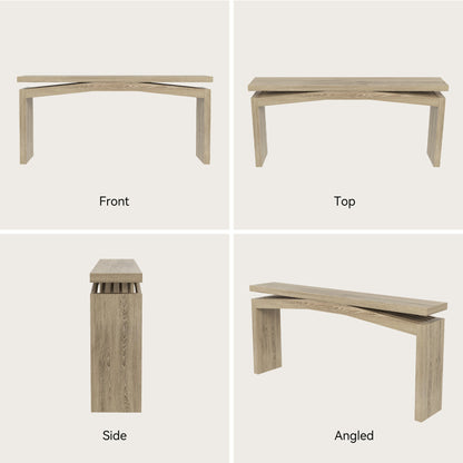 63-Inch Console Table Behind Sofa Rustic, Long Foyer Tables for Entryway Narrow, Modern Farmhouse Couch Table Wood for Hallway, Living Room, Home, Entrance, Light Tan Wood
