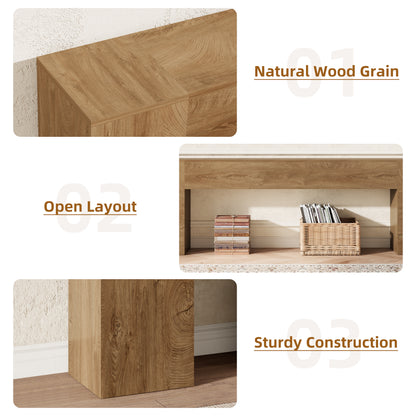 Extra Long Console Tables for Entryway, 94.5 Inch Wooden Couch Table Behind Sofa Modern, Large Farmhouse Hallway Table for Living Room, Entrance, Entry Way, Natural Oak Brown