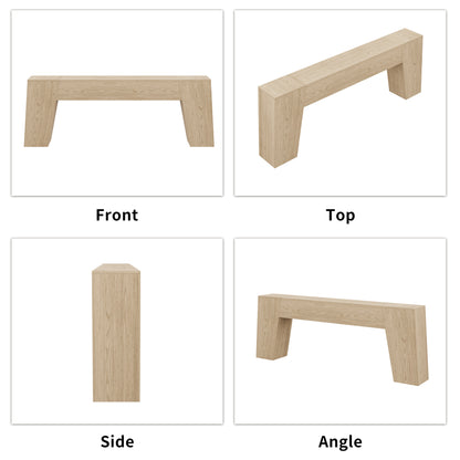 78-Inch Console Table for Entryway, Extra Long Farmhouse Sofa Table Behind Couch, Natural Wood Accent Entrance Table for Living Room Hallway, Light Oak Brown