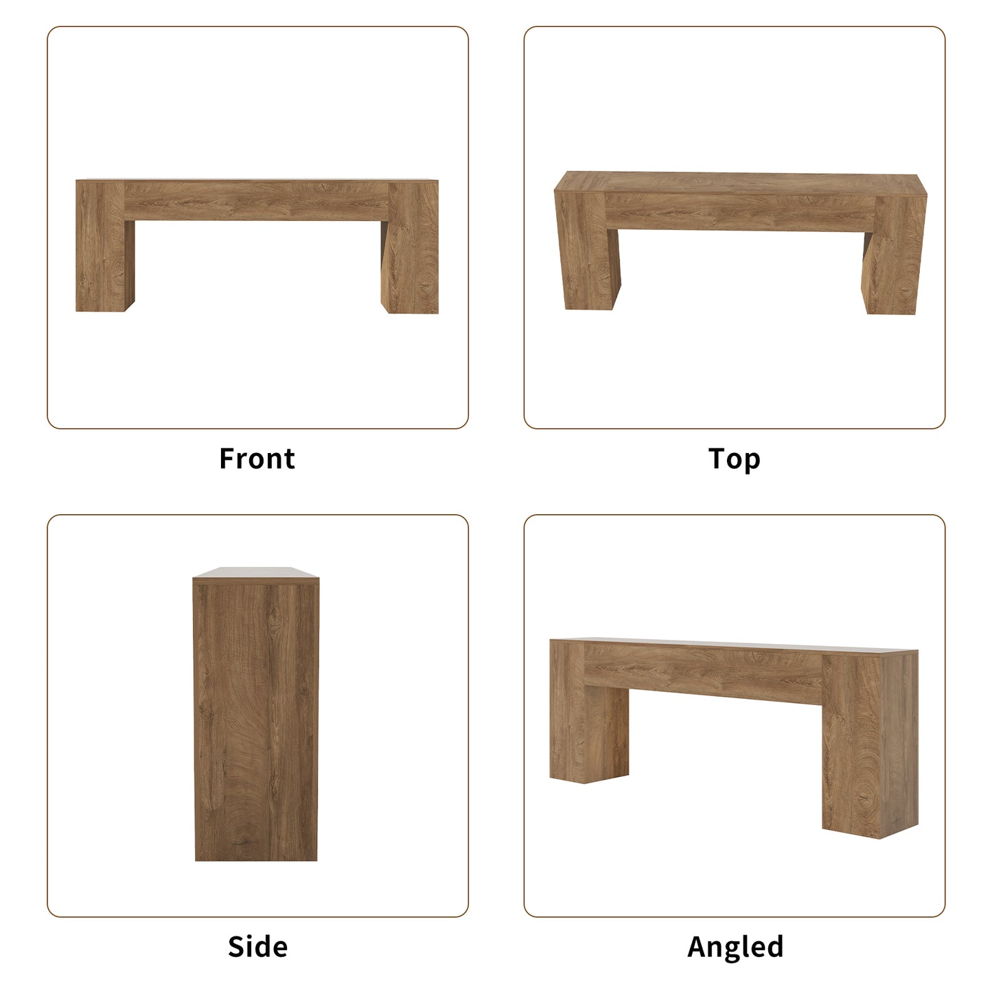 Epecoya 86-Inch Extra Long Console Table for Entryway, Wooden Behind Couch Table Narrow, Farmhouse Entrance Table for Hallway Living Room Apartment, Natural Oak Brown
