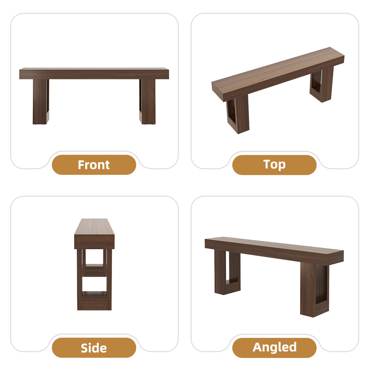Mid Century Entryway Tables for Living Room, Walnut Brown Extra Long Console Table Behind Couch 78In, Wooden Entry Way Tables for Living Room, Apartment
