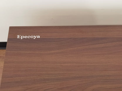 Lift Top Square Wood Coffee Table with Hidden Storage Compartment for Living Room, 31-Inch Farmhouse Fluted Center Tea Table with Wooden Lift-Top for Home, Apartment, Small Space, Brown Walnut